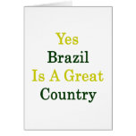 Sim Brasil é um grande país Cartao