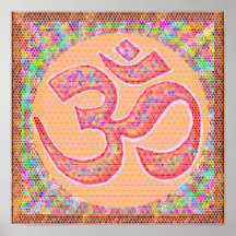 Símbolo da mantra de OM: O canto n Meditate "OM HA Posters