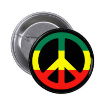 Símbolo de paz de Rasta Boton
