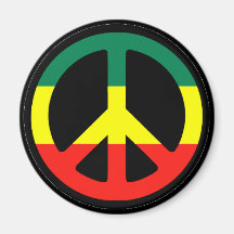 Símbolo de paz de Rasta Imas De Geladeira