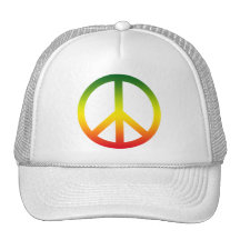Símbolo de paz Rasta Boné