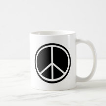 Símbolo de paz tradicional canecas
