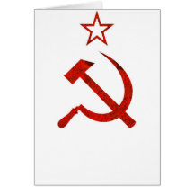 Símbolo de URSS Cartão