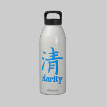 Símbolo Japão Kanji clarity garrafas de água