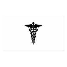Símbolo médico cartoes de visita