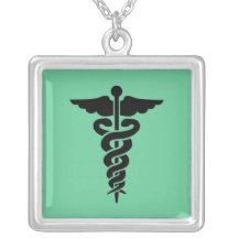 Símbolo médico colares personalizados