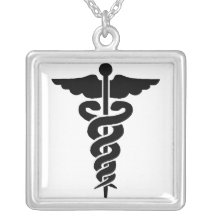 Símbolo médico colar personalizado