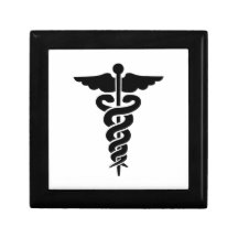 Símbolo médico estojo para jóia