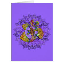 Símbolo OM universal/AUM - ornamento Cartões