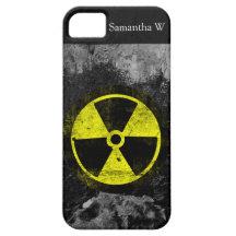 Símbolo radioativo do Grunge Capas De iPhone 5 Case-Mate