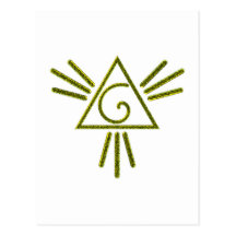 Símbolo triângulo espiral spiral triangle cartões postais