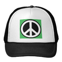 Símbolo verde da paz! boné
