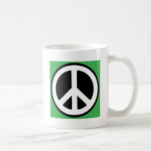 Símbolo verde da paz! canecas