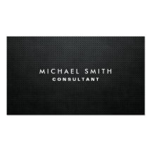 Simples liso preto moderno elegante profissional modelos cartoes de visita