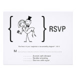 Simplesmente amor que Wedding o cartão de RSVP Convites Personalizado