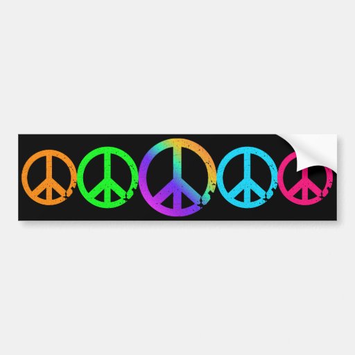 Sinais de paz do arco-íris do KRW Adesivos