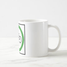 Sinal da estrada do tráfego de bicicleta caneca