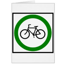 Sinal da estrada do tráfego de bicicleta cartões