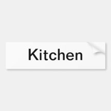 Sinal da porta da cozinha adesivo