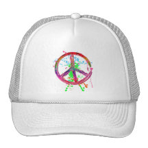 SINAL DE PAZ RETRO DO SPLATTER DA PINTURA BONE