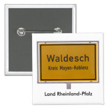 Sinal dos limites de cidade de Waldesch Ortsschild Pins
