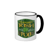 Sinal irlandês personalizado do bar caneca