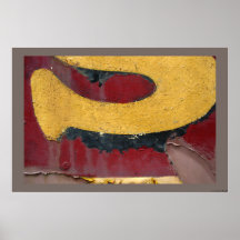 Sinal pintado impressão