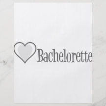 SingleHeart-Bachelorette-Cinzento Panfletos Personalizado