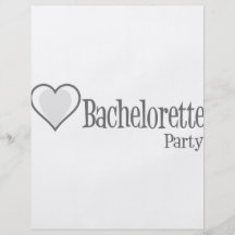 SingleHeart-BacheloretteParty-Cinzento Panfletos Personalizado
