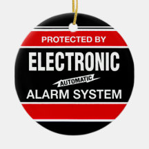 Sistema de alarme eletrônico ornamento para arvores de natal