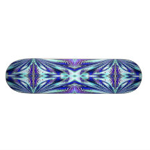 Skate azul do design do abstrato do Aqua