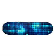 Skate azul do motivo de Digitas