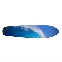 Skate azul grande da onda