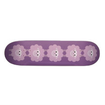 Skate bonito do roxo dos carneiros dos desenhos an