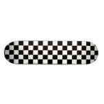 Skate Checkered preto e branco