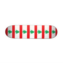 Skate com a bandeira de Líbano