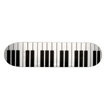 Skate com design do teclado