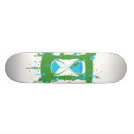 Skate da ampulheta do aquecimento global