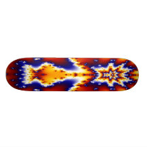 Skate da guitarra do fogo
