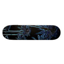 Skate de néon da palmeira