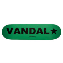 Skate de VANDAL★ genérico (preto no verde)