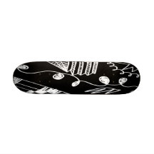 Skate do desenho da caneta de feltro do abstrato m