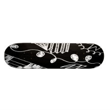 Skate do desenho da caneta de feltro do abstrato p