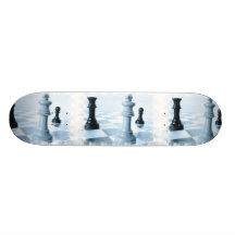 Skate do design da xadrez