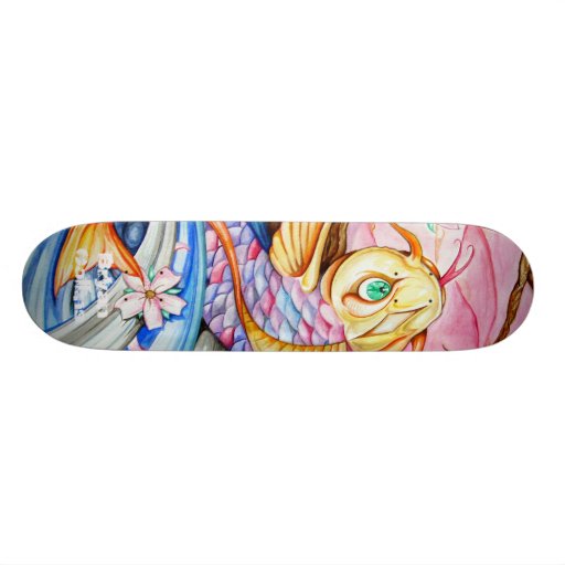 Skate dos peixes de Koi da aguarela