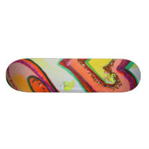 Skate dourado dos corações