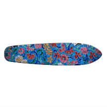 Skate esmaltado das flores