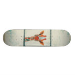 Skate espreitando ambarino do girafa
