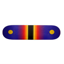 Skate estrangeiro do por do sol