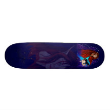 Skate feericamente e preto do unicórnio